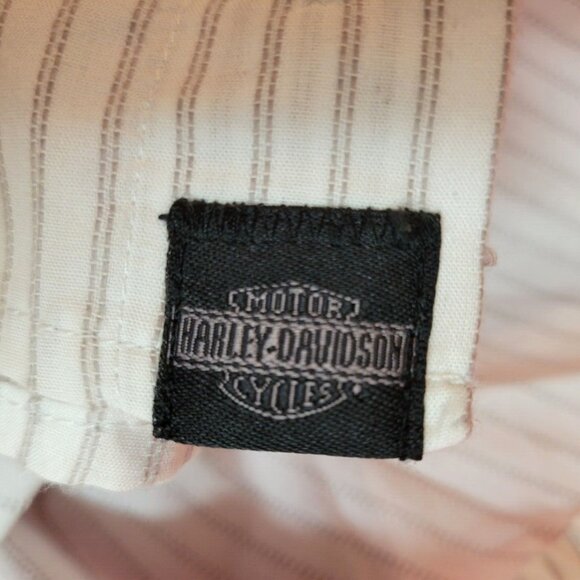 Harley Davidson Motorcycles Size Large Button Down Shop Embroidered Shirt - Picture 7 of 9